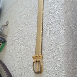 Gold Leather Belt